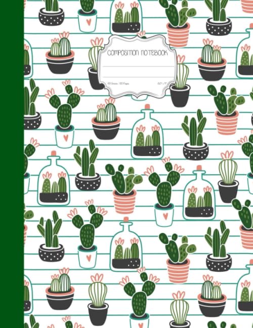 cactus seamless pattern Composition Notebook: Cactus Garden Journal Notebook 120 Page Composition Book Diary Planner Cactus Lover Gifts (8.5 x 11 inch) (Smile More Cacti Notebooks & Journals) baixar livro de graça