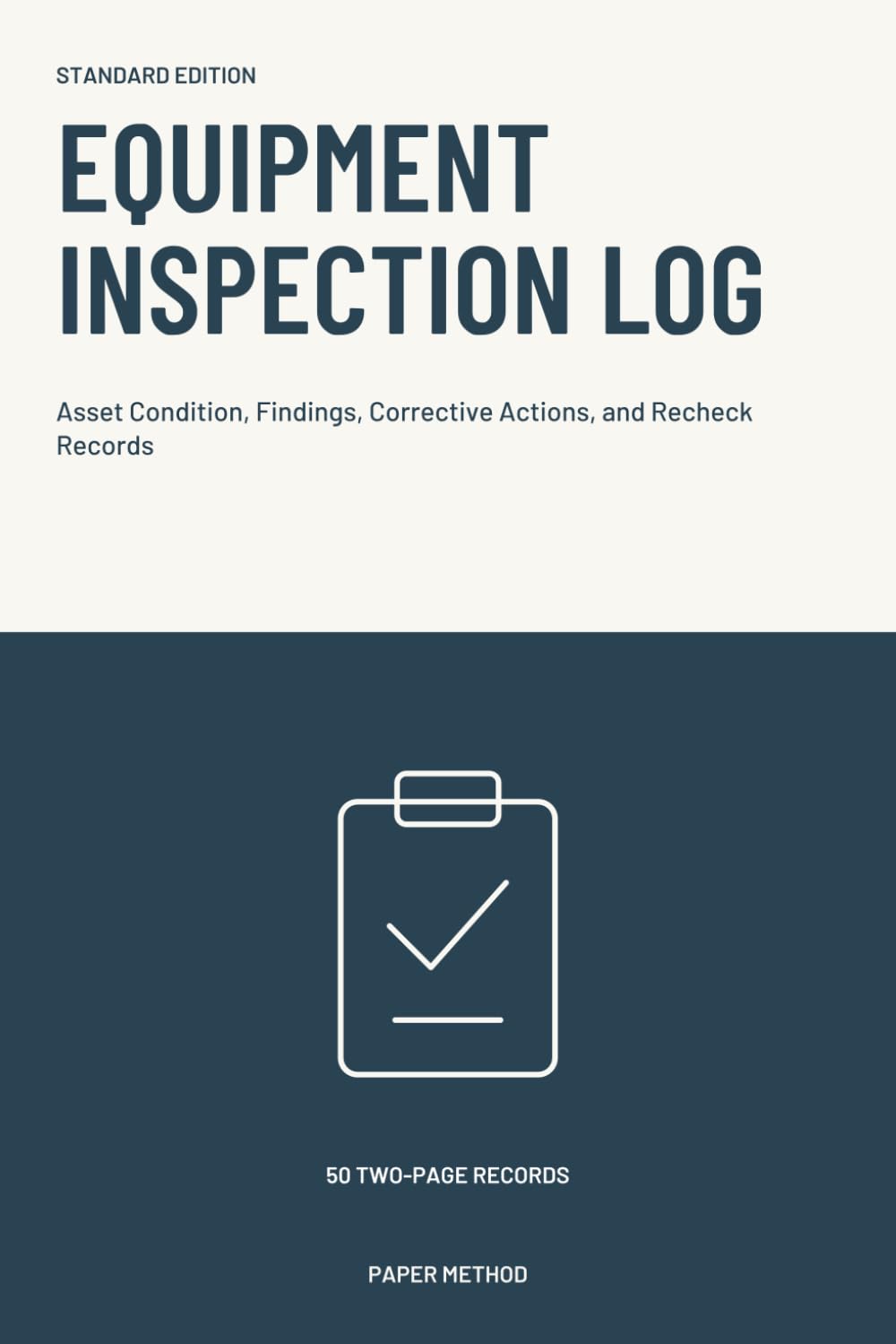 Equipment Inspection Log: Service Records, Repairs, and Inspection Tracking baixar livro de graça