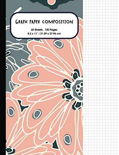 Composition Notebook: Graph Paper 5x5: Quad Ruled 5x5, The Notebook For Design Projects, Mapping, Designing Floorplans, Tiling, Playing Pen And Pencil ... Planning Embroidery, Cross Stitch Or Knitting