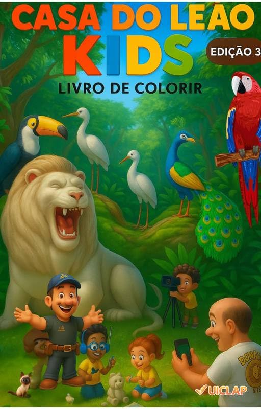 ler totalmente casa do leão kids vol-3: livro de colorir