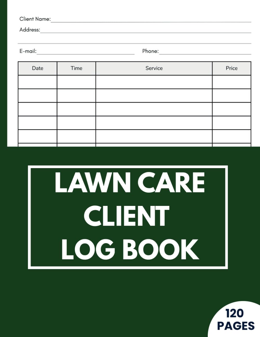 Lawn Care Client Log Book baixar livro de graça