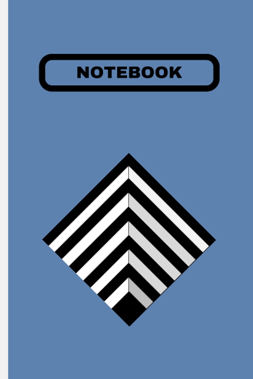 ler totalmente NOTEBOOK: Small Blank Lined Notebook, Illusion Hole Blue Cover, 120 Pages | 6 x 9 inches