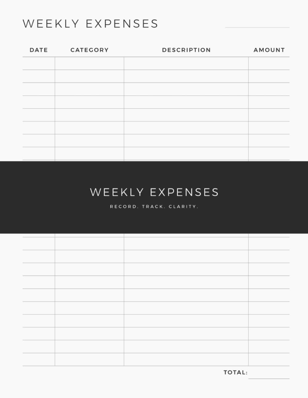 Simple Weekly Expense Tracker: Spending Log That Helps You Record and Categorize Expenses, Track Purchases and See Where Your Money Goes Each Week baixar livro de graça