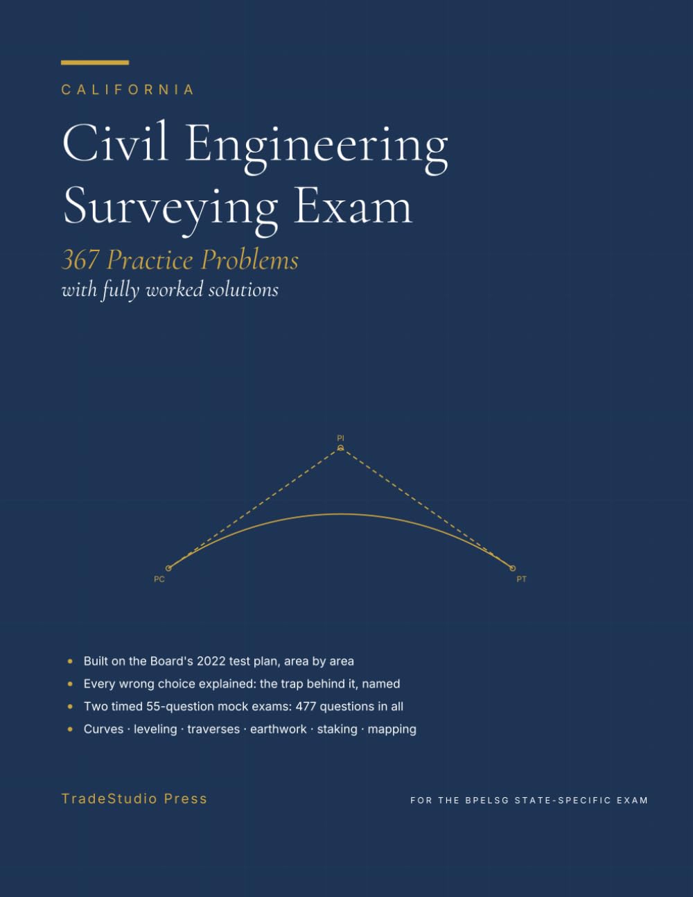 capítulo por capítulo baixar California Civil Engineering Surveying Exam Practice Problems: 367 Problems with Fully Worked Solutions, Built on the Board's Test Plan, with Two Timed 55-Question Mock Exams (477 Questions)