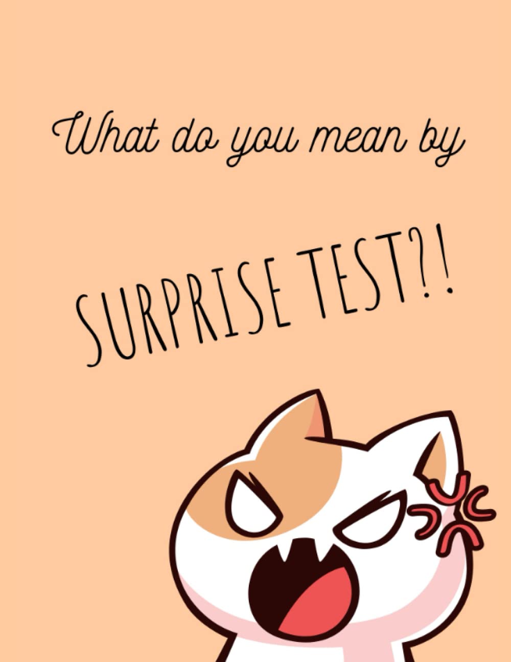 ler totalmente What do you mean by surprise test?!: 80 pages funny cat notebook great for school work or travel