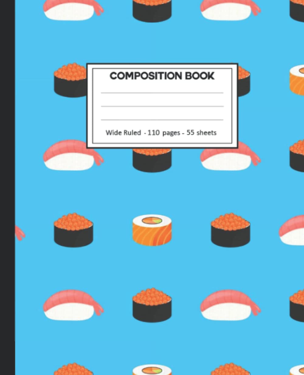ler totalmente Composition Notebook: Composition Notebook with Sushi for School.