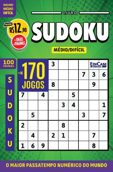 Livro Sudoku ed.42 - 100 págs. - Médio/Difícil: O maior passatempo numérico do mundo