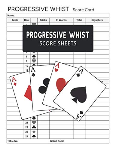ler totalmente Progressive Whist Score Sheets: Keep Record All Scores in this Progressive Whist Score Pads (Large 8.5x11 inches)