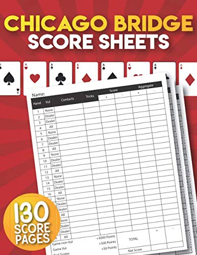 Chicago Bridge Score Sheets: 130 Large Chicago Bridge Score Pads. baixar livro de graça