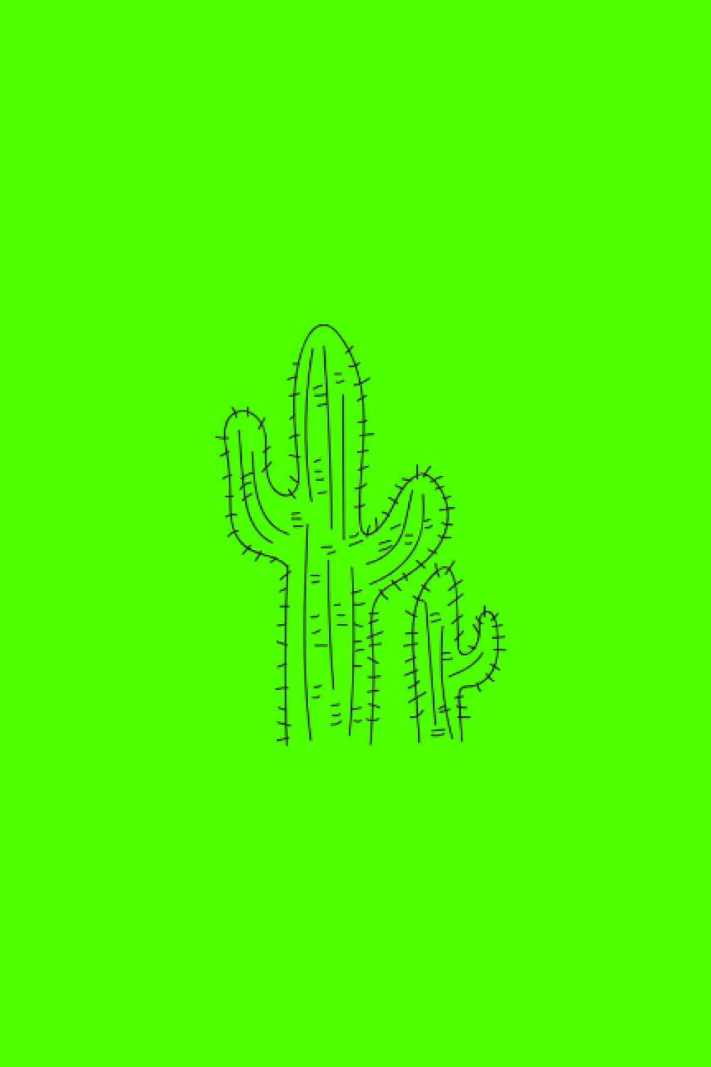 Cactus Notebook: | Neon Green Cover | 6 x 9 | 100 Lined Pages | Desert Flower | Small Notebook | Lime | baixar o livro de graça
