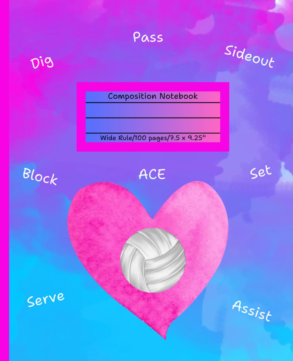 Volleyball Composition Notebook: Wide Rule baixar o livro de graça
