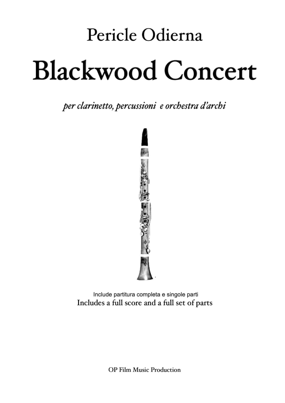 capítulo por capítulo baixar Blackwood Concert: per clarinetto, percussioni e orchestra d'archi (Italian Edition)