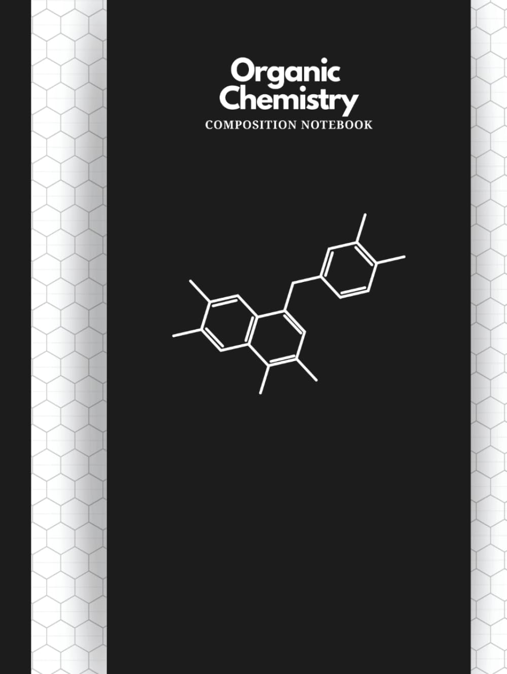 ler totalmente Organic Chemistry Composition Notebook: Hexagonal Graph Paper with Subtle Writing Guides - Hardcover - Black