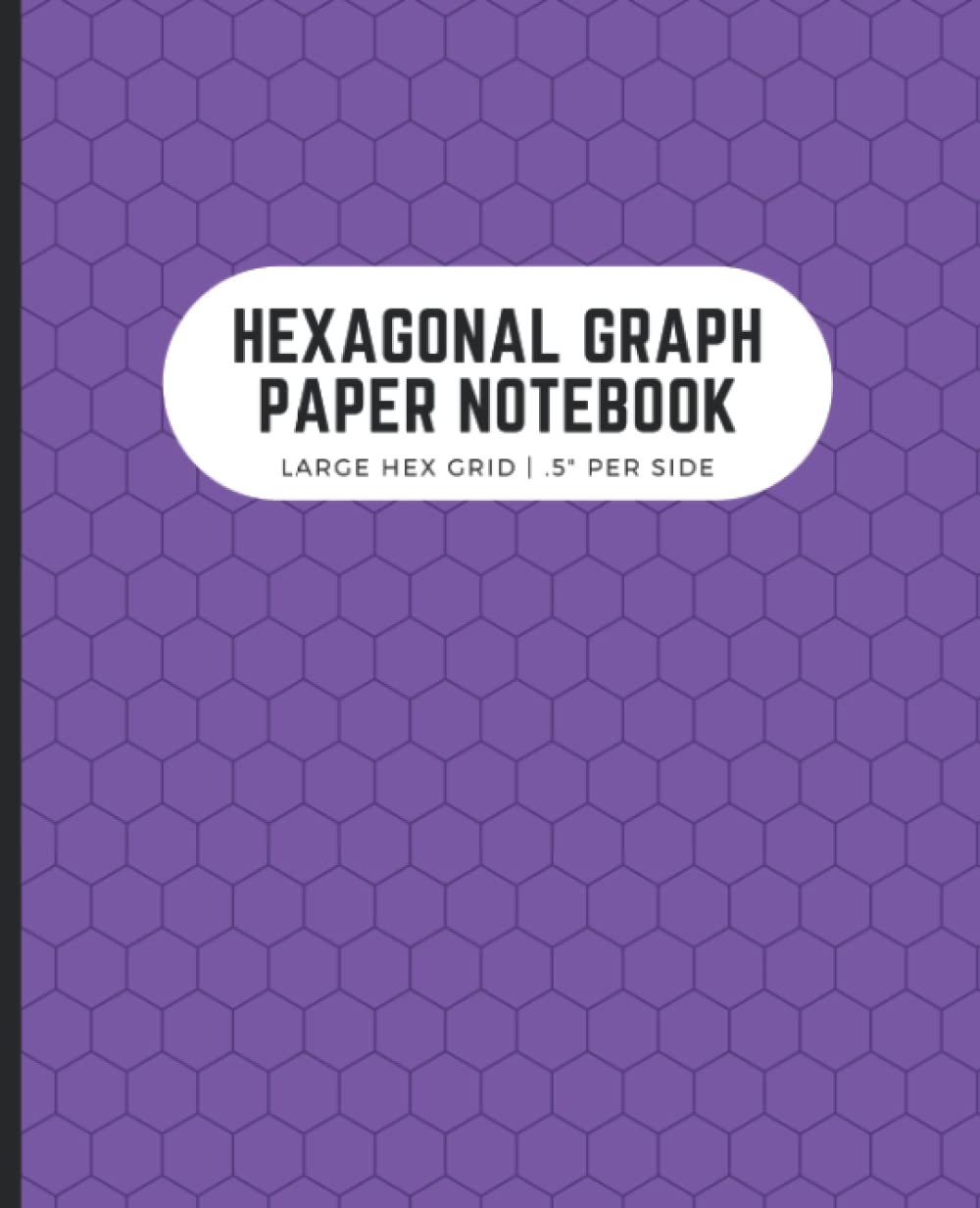 ler totalmente Hexagonal Graph Paper Notebook: Large Hex Grid.5 Per Side | Perfect for Gamers, Drawing Maps, Quilters | 7.5x9.25 in, 120 Pages, Purple
