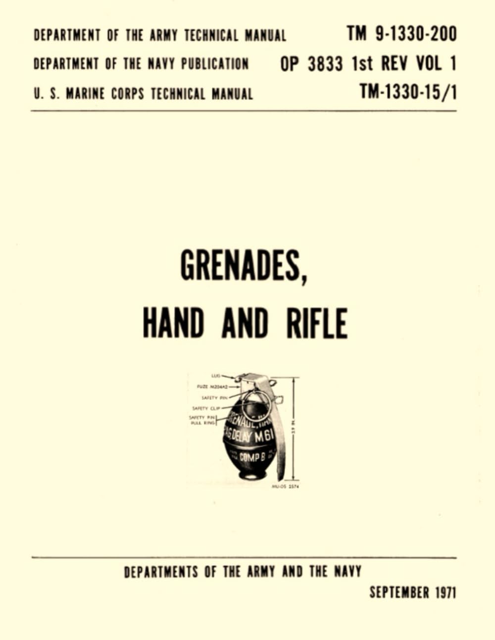 capítulo por capítulo baixar Grenades, Hand And Rifle: (TM 9-1330-200, OP 3833 1st REV VOL 1, TM-1330-15/1) SEPTEMBER 1971