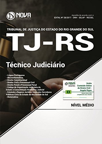 Apostila TJ-RS 2017 - Técnico Judiciário - Completa em 2 Volumes - Grátis Curso Online baixar o livro de graça