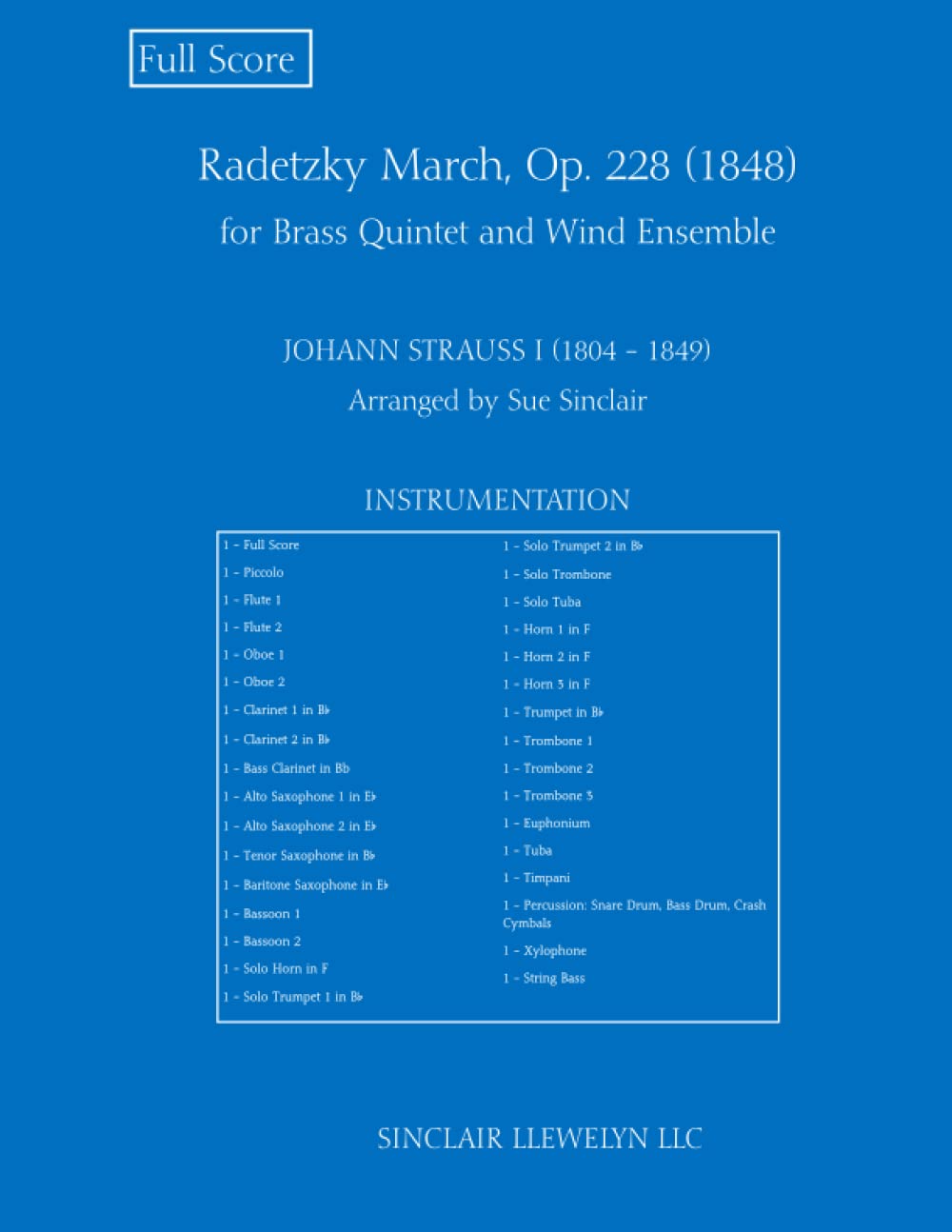 Radetzky March for Brass Quintet & Wind Ensemble: Transposed Conductor Score baixar o livro de graça