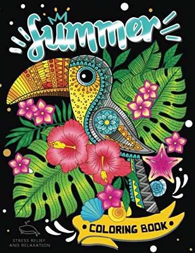 Summer Coloring Book: An Adult Coloring Book Relaxing Beach Scenes, Ocean Landscapes and Flowers Designs baixar o livro de graça