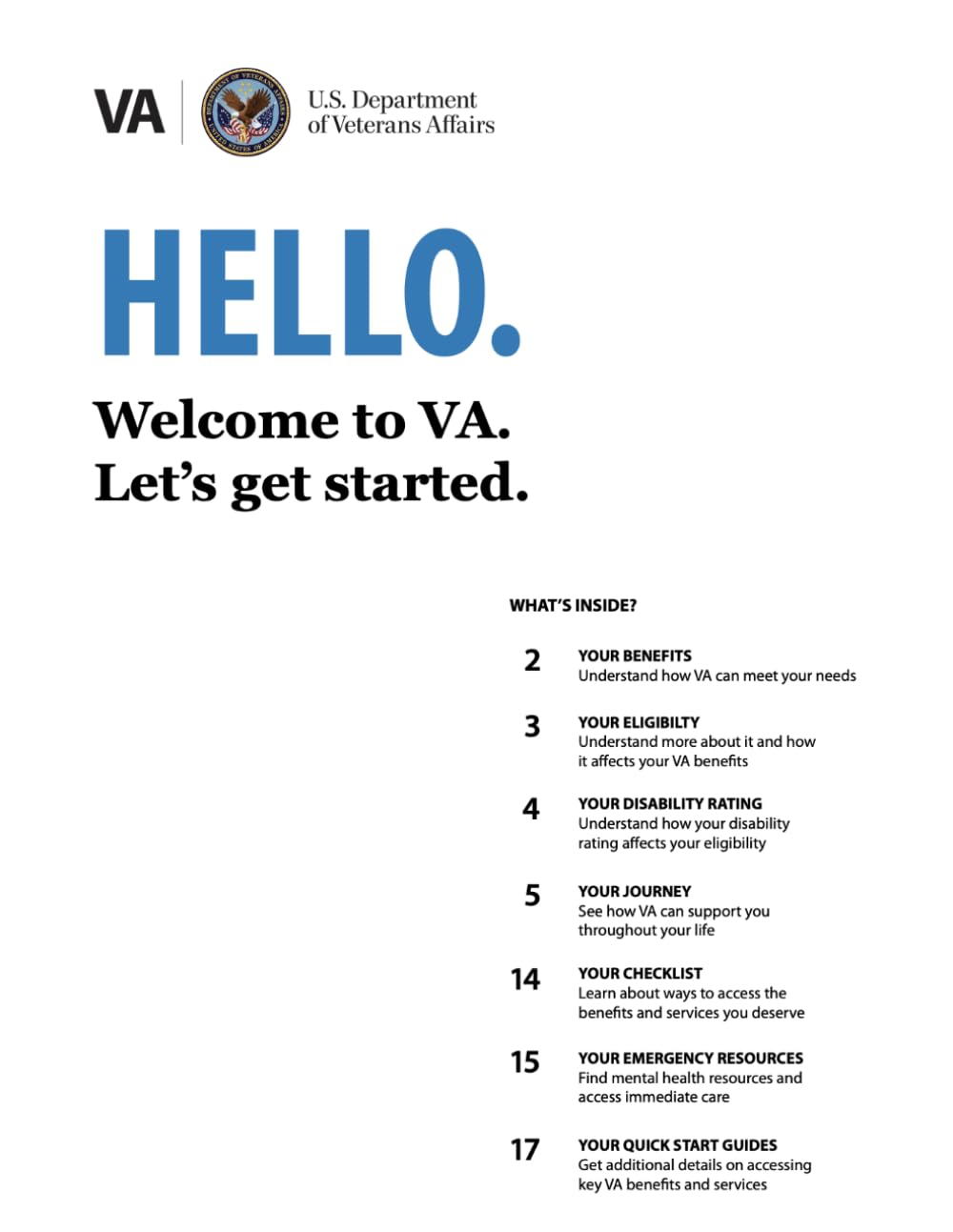 HELLO: Welcome to VA. Let's get started. baixar livro de graça