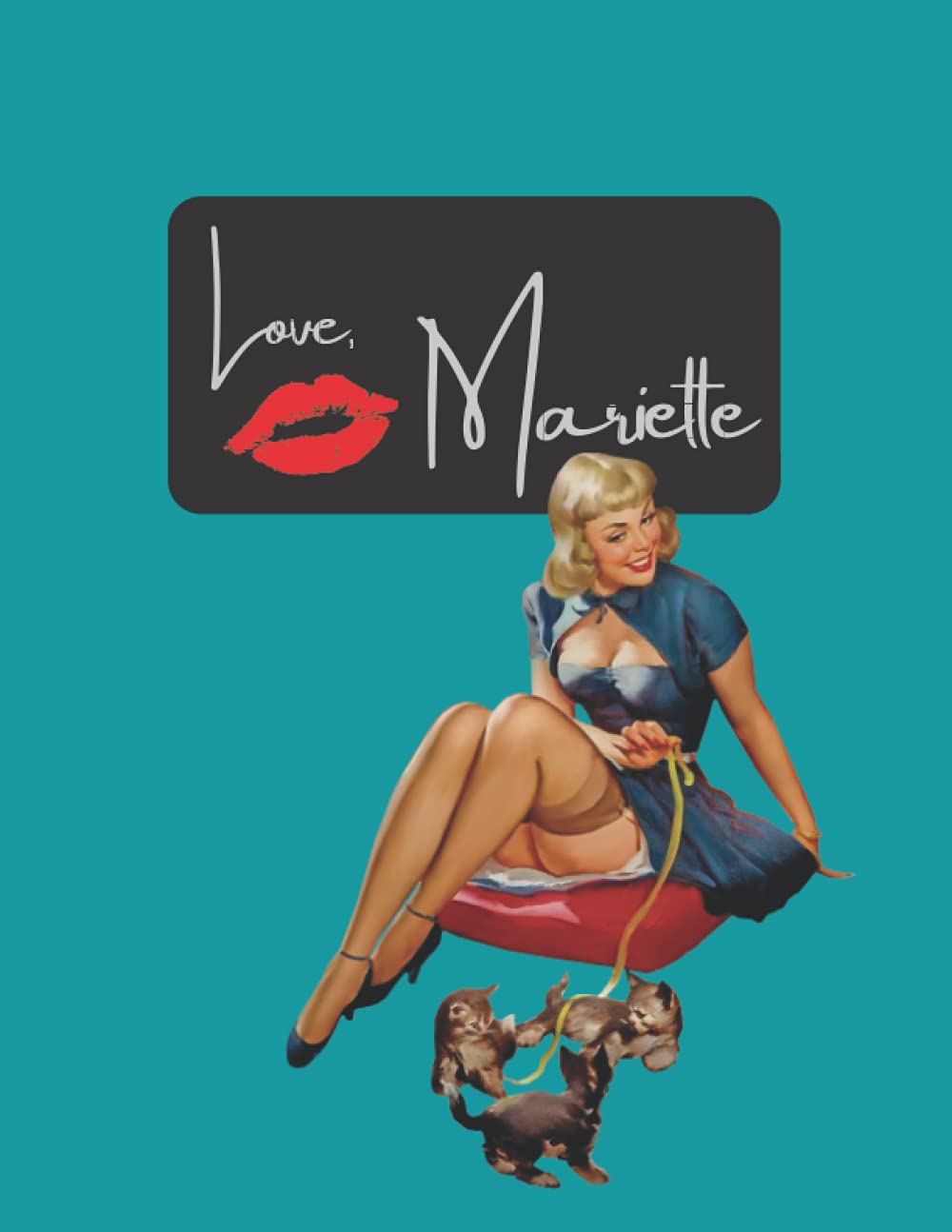 capítulo por capítulo baixar Women's Gift Vintage ‘Love, Mariette’ Notebook/Journal (40s, 50s, retro): Beautiful Colorful Pinup Cover Notebook For Taking Notes And Journaling