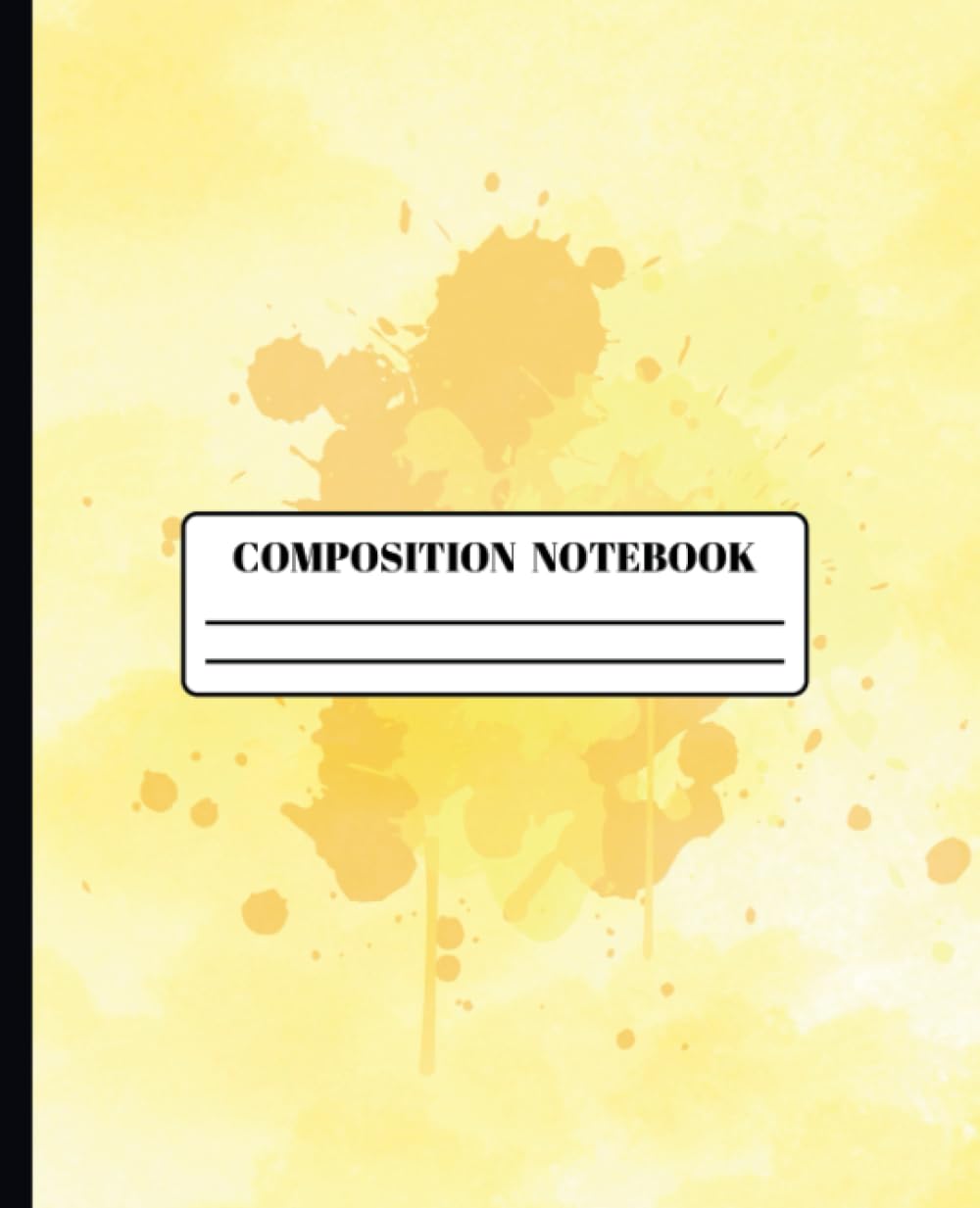 ler totalmente Yellow Composition Notebook: Aesthetic Blank Lined Paper for School and College