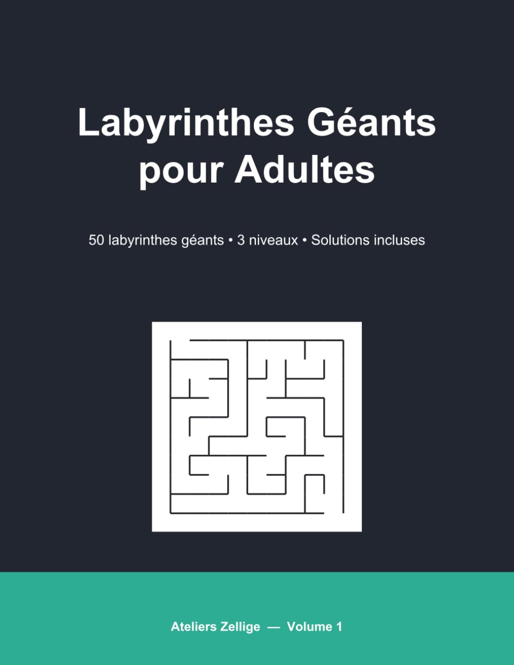 Labyrinthes Géants pour Adultes: 50 labyrinthes difficiles avec solutions — Grand format — Volume 1 (French Edition) baixar livro de graça