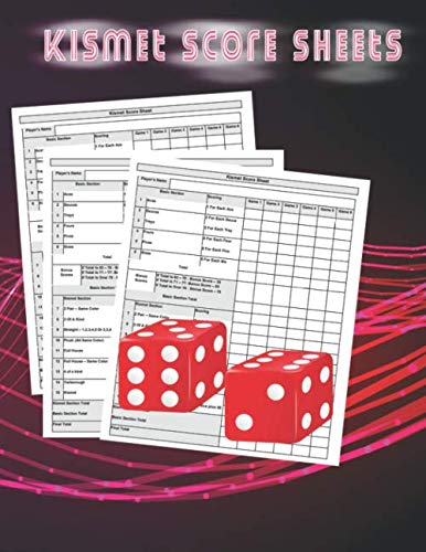 kismet score sheets: A notebook to keep the scores of the kismet game, awesome sheets for night games with friends and family 8.5*11 inches baixar livro de graça