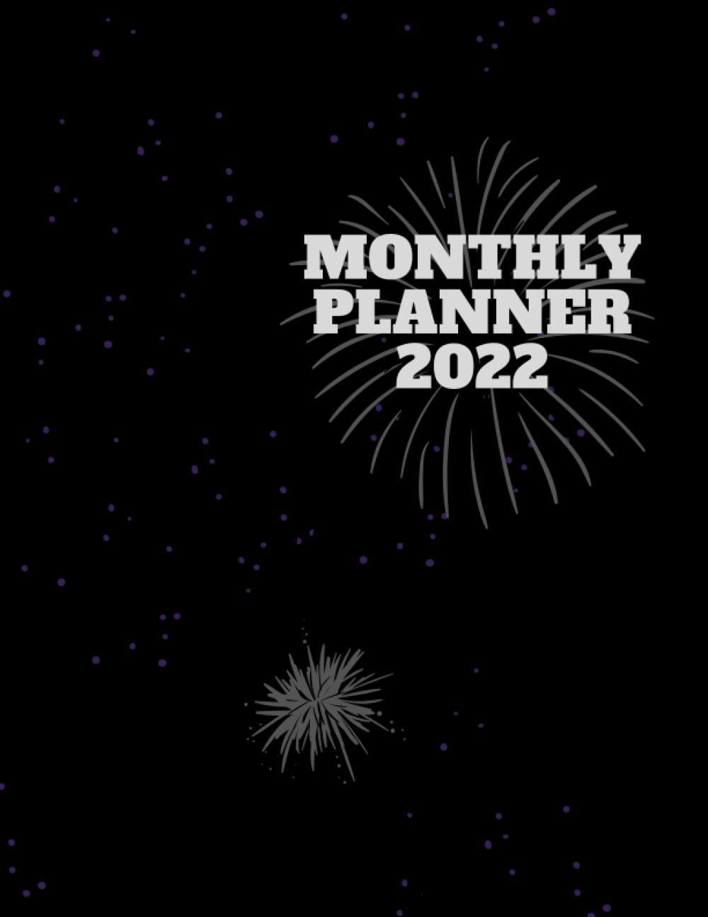 Black first monthly planner 2022: Monthly 2022 Planner form January 2022 to December 2022, 8.5 in × 11 in - Classic Black baixar o livro de graça