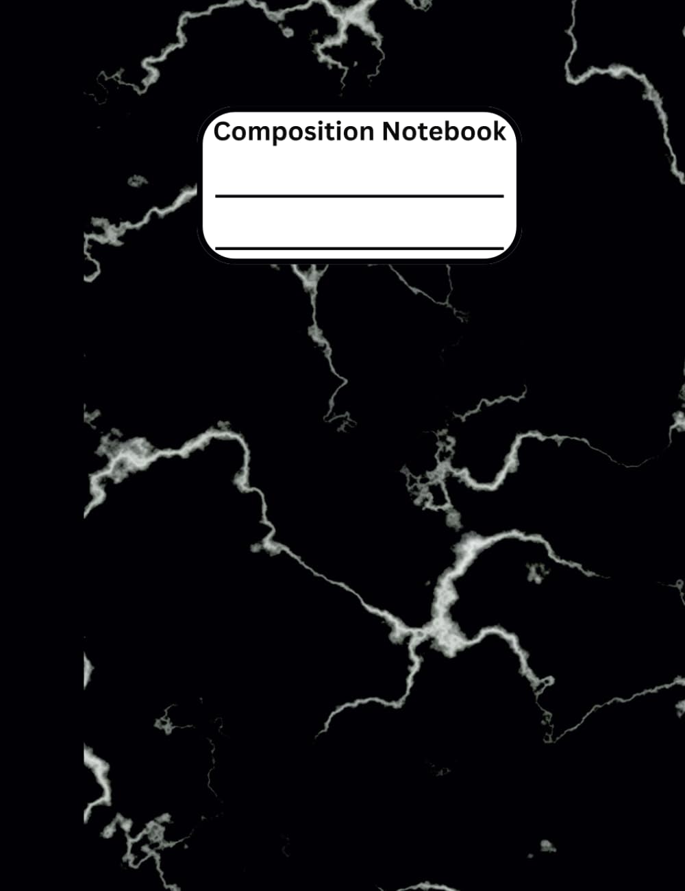 ler totalmente Black Composition Notebook College Ruled: 9.75x7.5 Size, Matte Cover, 110 Pages, Version 1S
