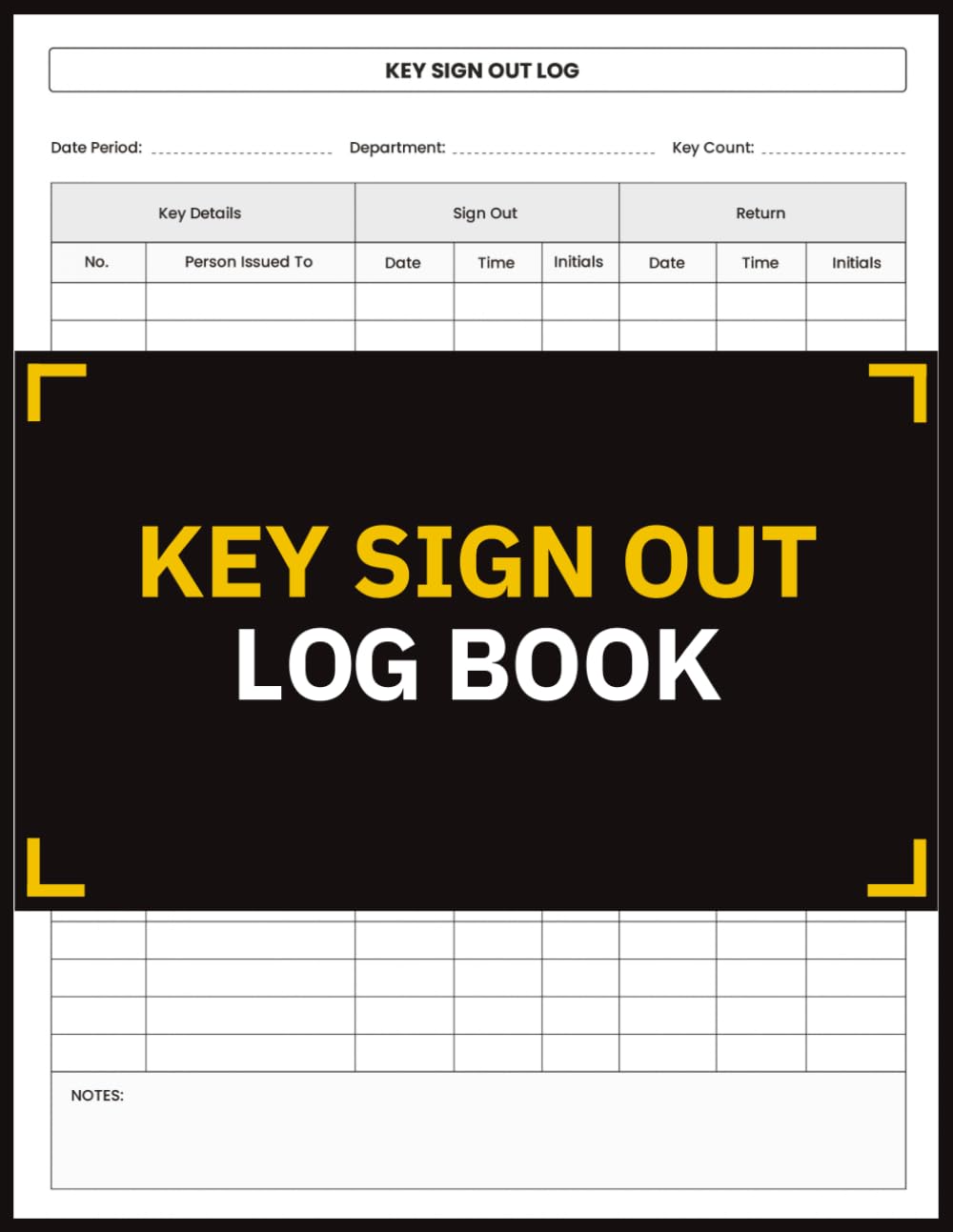 Key Sign Out Log Book