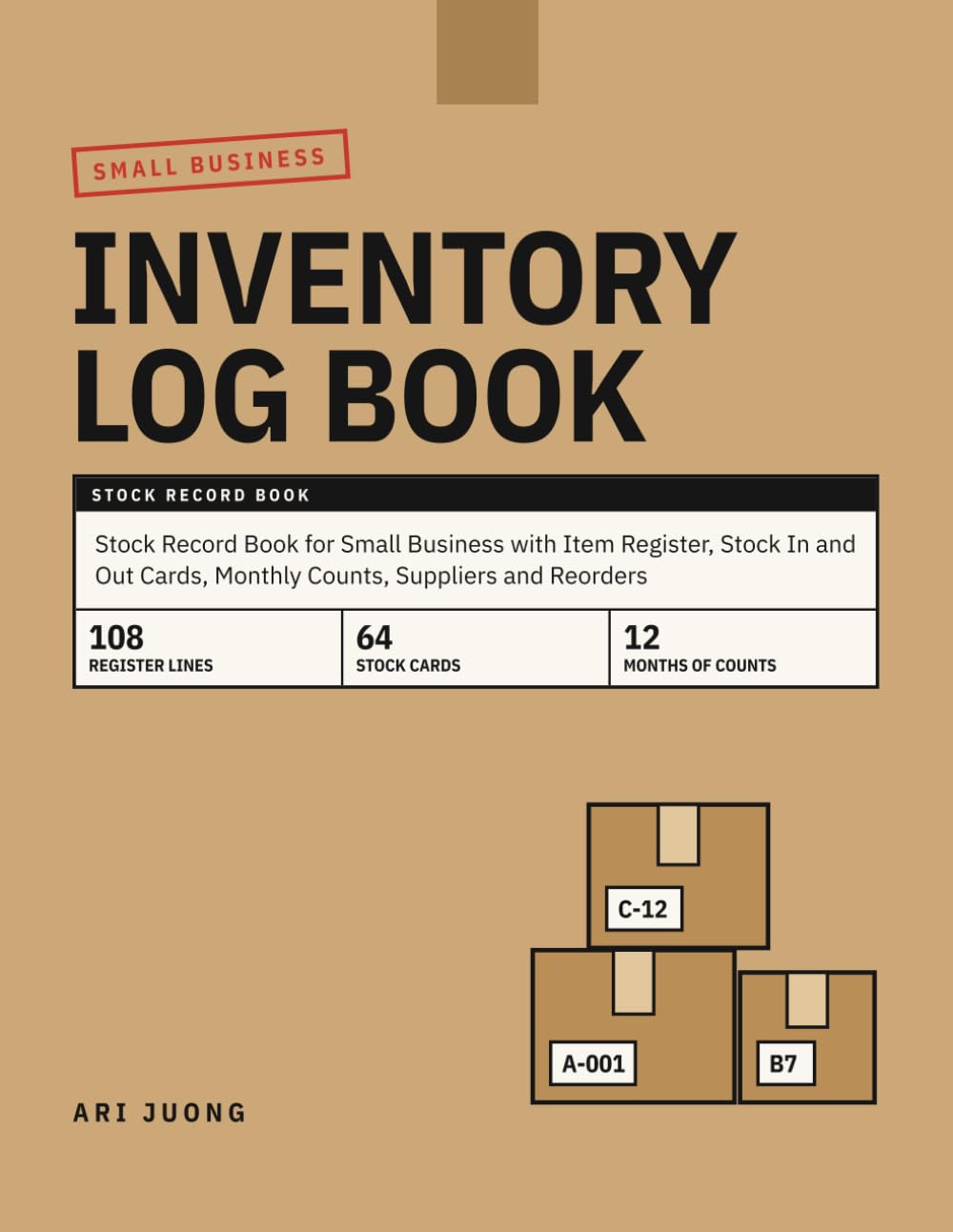 Inventory Log Book: Stock Record Book for Small Business with Item Register, Stock In and Out Cards, Monthly Counts, Suppliers and Reorders baixar livro de graça