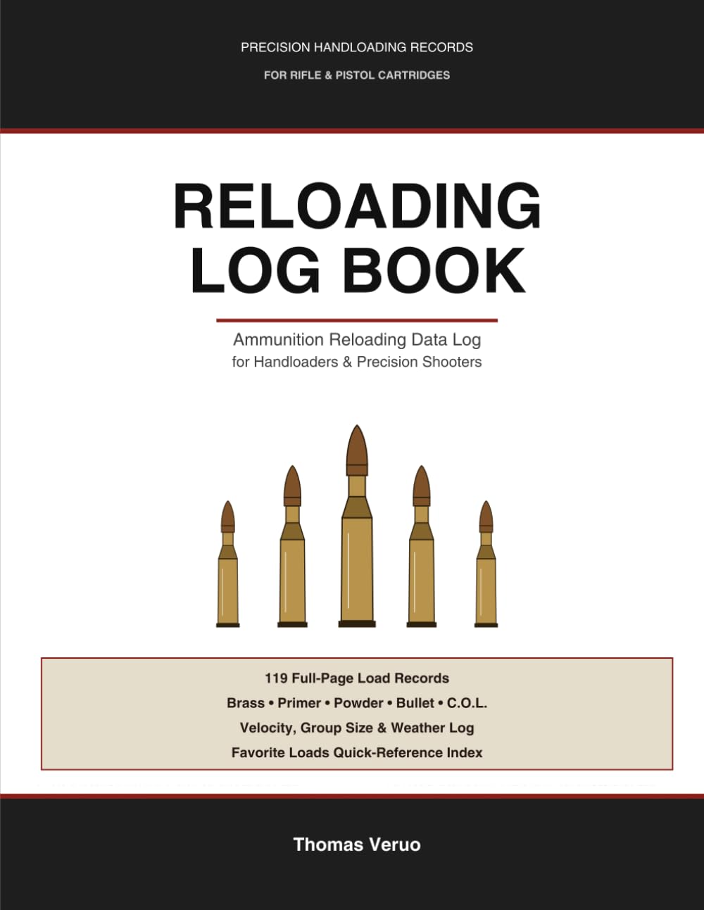 capítulo por capítulo baixar Reloading Log Book: Ammunition Reloading Data Log for Handloaders & Precision Shooters