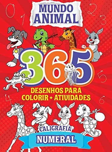 Mundo animal - Tapete 365 Desenhos para Colorir + atividades