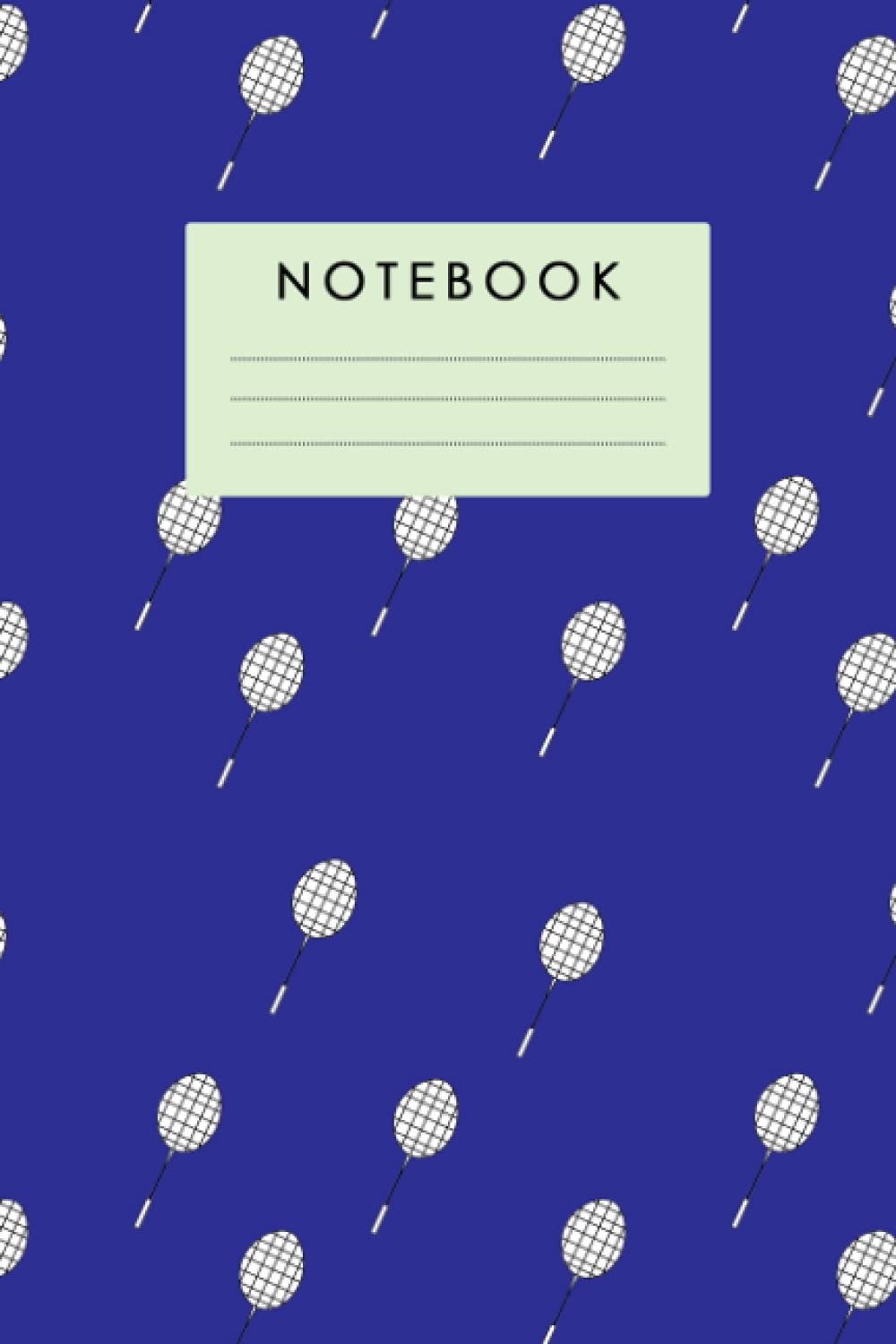 ler totalmente Notebook: Composition Notebook Badminton Pattern