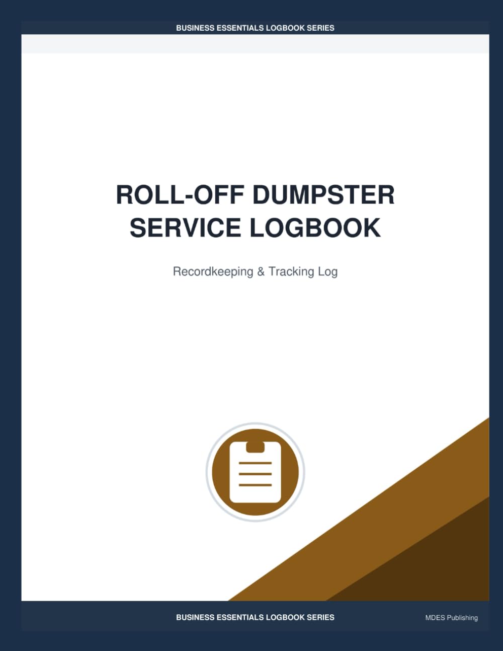 Roll-Off Dumpster Service Logbook: Recordkeeping & Tracking Log baixar livro de graça