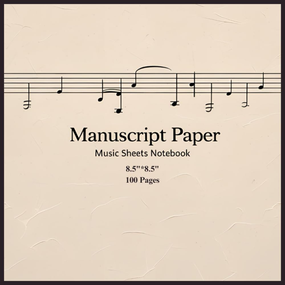 ler totalmente Music Sheets 200 Pages 8.5”×8.5” Music Staff Loose Leaf Sheets, Wide Staff Blank Manuscript Paper, Music Standard Manuscript Paper for Musician and... of Music Pocket 200 pages 10 Staves per Page