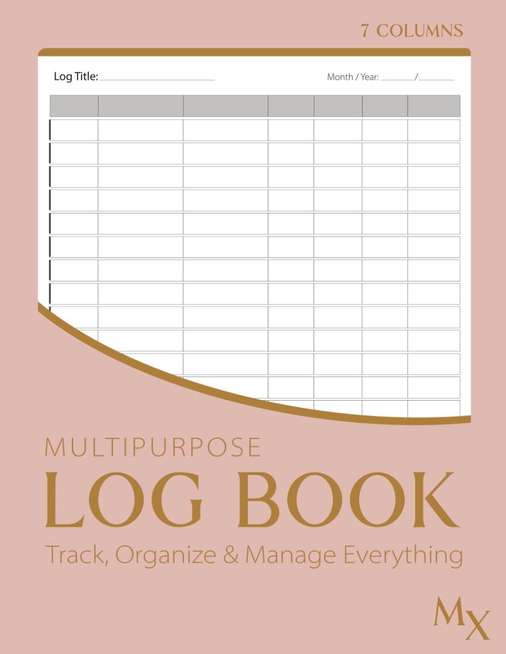 Large Multipurpose Log Book: Large 7-Column Customizable Log for Tracking Daily Tasks, Inventory & Equipment, Orders, Mileage, Income & Expenses, Visitors, Donations & More (Pink) baixar o livro de graça