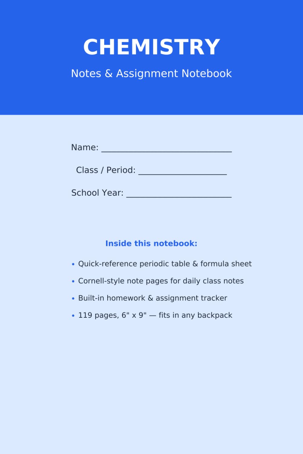 Chemistry Notes & Assignment Notebook — Cornell-Style Notes with Built-In Periodic Table: Chemistry Notes & Assignment Notebook — Cornell-Style Notes with Built-In Periodic Table baixar o livro de graça