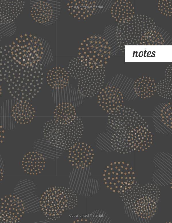 Notes: College Ruled Lined Journal, Cute Golden Pattern Design - Perfect for Office, School, College, Writing & Note Taking - Large 8.5 x 11 inches - 110 Pages baixar livro de graça