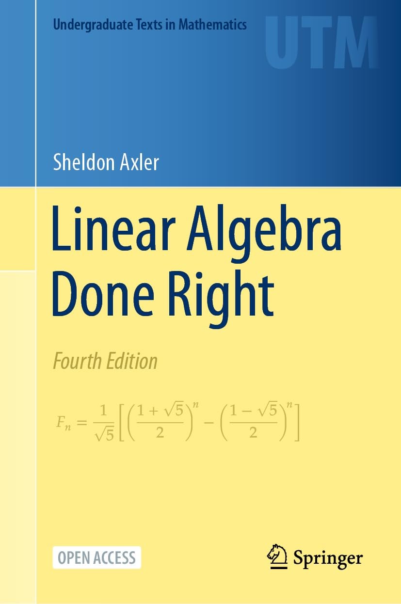 Linear Algebra Done Right (Undergraduate Texts in Mathematics) (English Edition) baixar o livro de graça