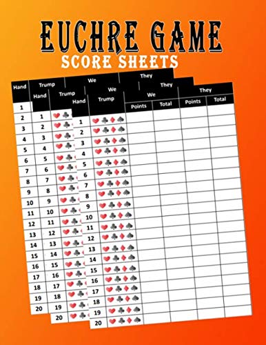Euchre Game Score Sheets: Euchre score pads notebook journal great gift idea baixar o livro de graça