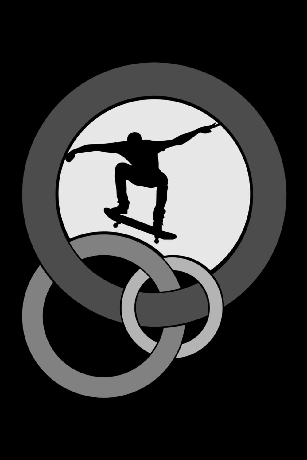 capítulo por capítulo baixar SKATEBOARDING INTERLOCKING CIRCLES: journal, lined, 120 pages, 6x9 inches, matte finish cover, notebook, diary gift, no bleed