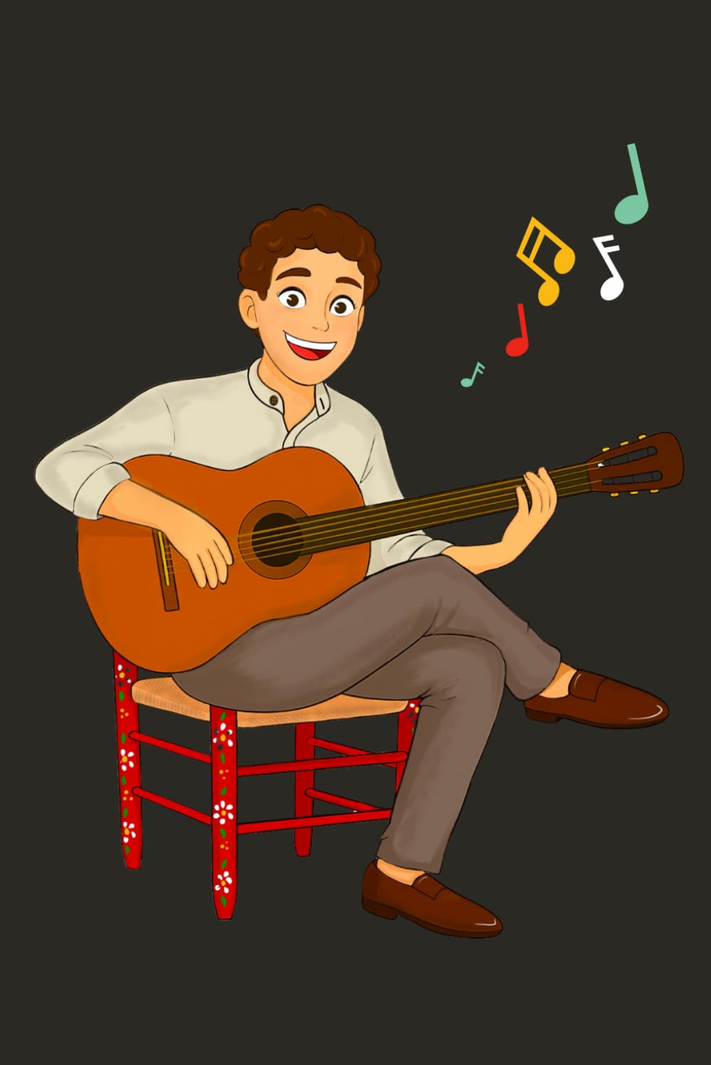 capítulo por capítulo baixar Notebook: “Cuidado con el flamenco. Una vez que entra por el oído, se queda bailando en el corazón.” – Guitarrista flamenco Pepe sobre fondo negro – 6... cm) – 120 páginas rayadas – Tapa brillante