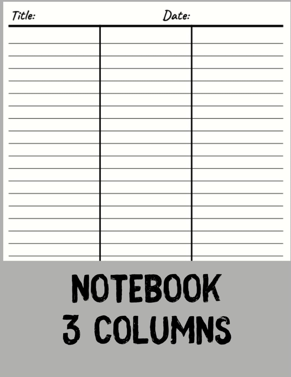 capítulo por capítulo baixar 3 Column Notebook 100 pages: Customizable Columnar for Tracking Inventory, Finances, Expenses & More,Blank Notebook White Paper, 8.5" x 11", 3 Column... 3 Columns for Small Business or Personal Use