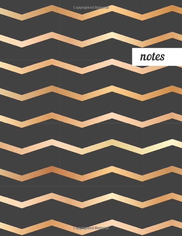 Notes: College Ruled Lined Journal, Cute Golden Pattern Design - Perfect for Office, School, College, Writing & Note Taking - Large 8.5 x 11 inches - 110 Pages baixar livro de graça