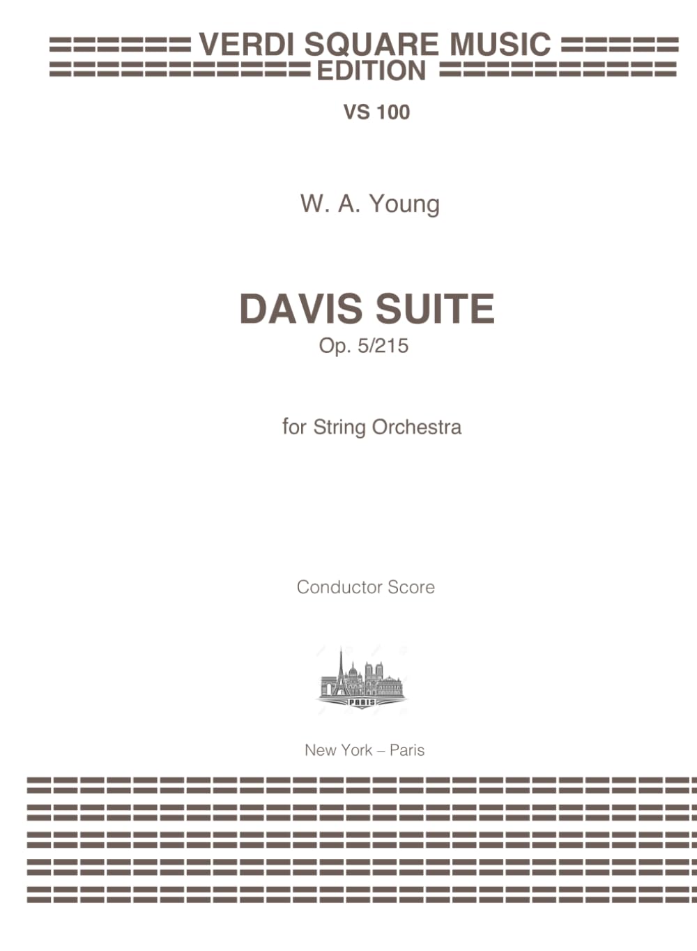 ler totalmente Davis Suite for String Orchestra: Op. 5/215 (Classical Music Scores)
