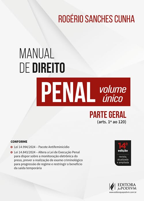 Manual De Direito Penal Parte Geral Volume Único - 14 Edição 2025 Juspodivm baixar o livro de graça