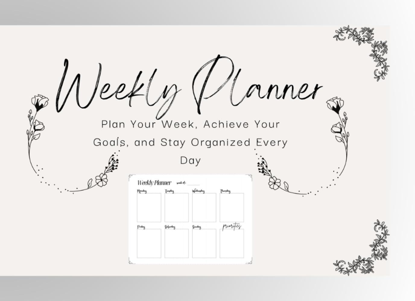 ler totalmente Weekly Planner 2025: Your Essential Tool for Staying Organized and Achieving Goals: Plan Your Week, Achieve Your Goals, and Stay Organized Every Day