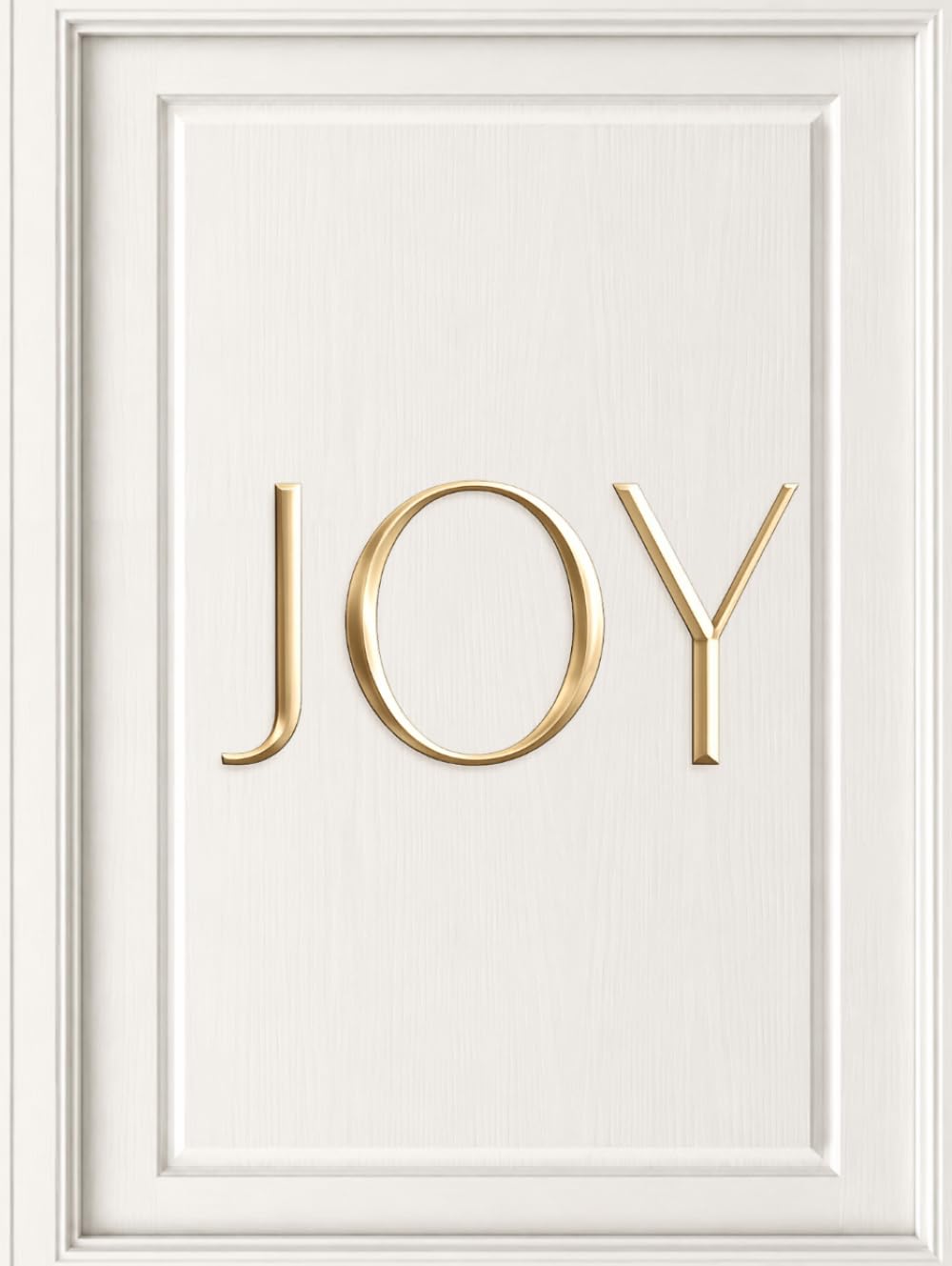 ler totalmente JOY: Oversized Decorative Book for Display, Aesthetic Coffee Table Decor, Luxury White Wood Texture Design, Minimal Christmas & Neutral Home Styling, 400 Dotted Numbered Pages
