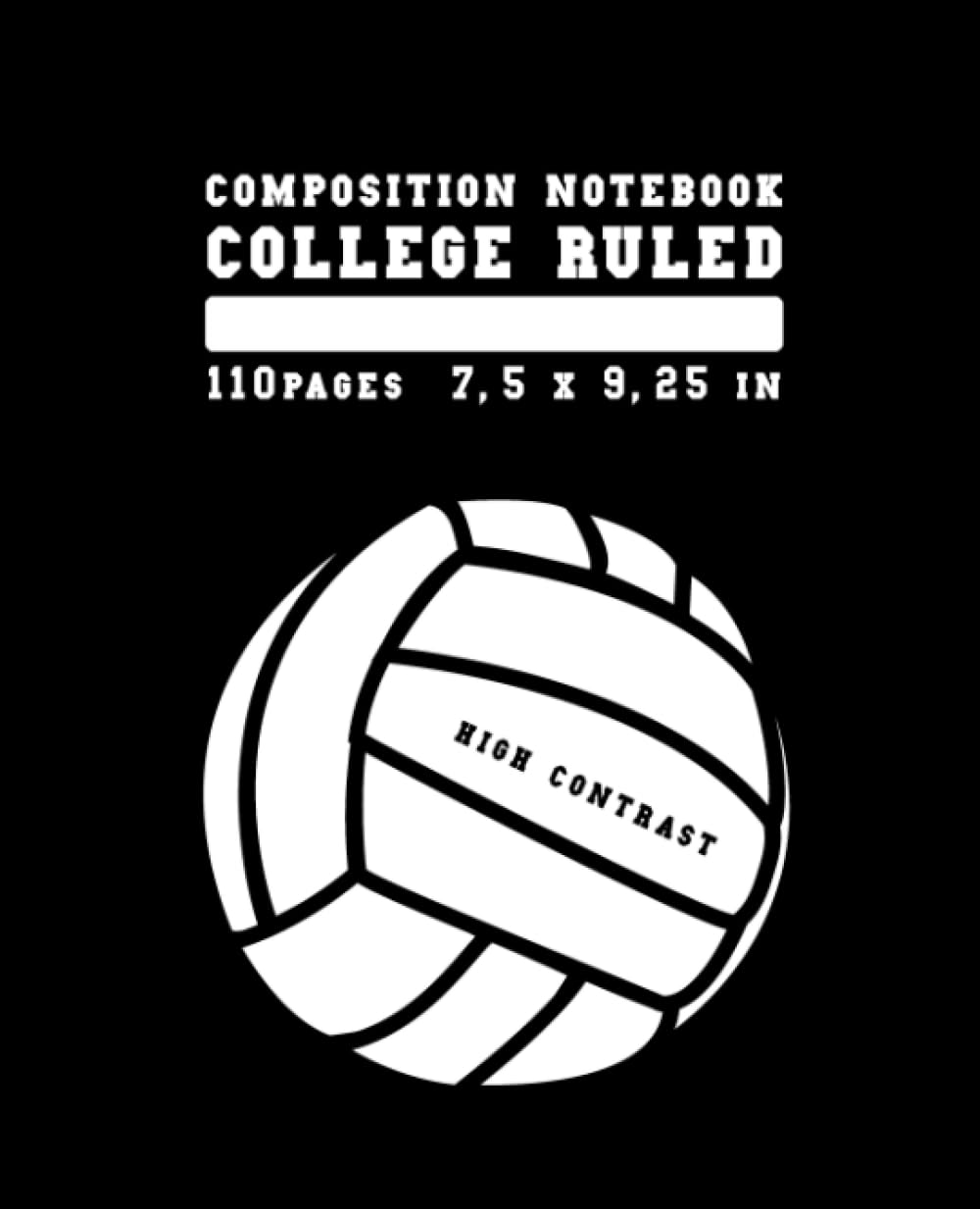 capítulo por capítulo baixar COMPOSITION NOTEBOOK │COLLEGE RULED │110 Pages 7,5x9,25in׀ HIGH CONTRAST: VOLLEYBALL - PATTERN׀Journal Writing For School, College, University׀PROFESSIONAL COACHING׀ Students & Sport Players